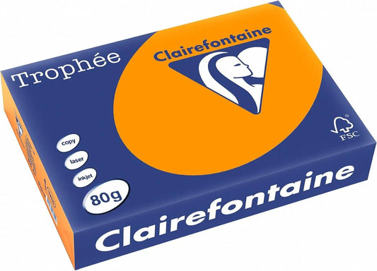  Deep Orange Paper - Clearance Stock (A4, 80gsm, 500 Sheets) | The Dyslexia Shop