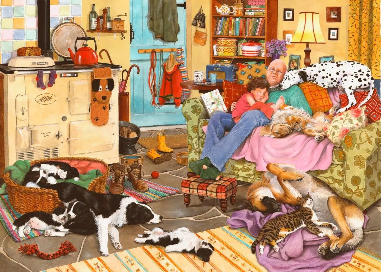 Dog Tired 1000 Piece Puzzle | The Dyslexia Shop