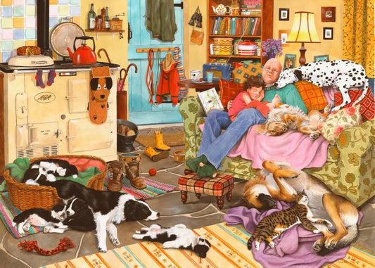 Dog Tired 1000 Piece Puzzle | The Dyslexia Shop