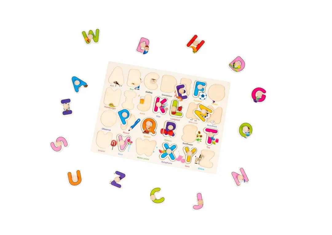 Early Learning Wooden Puzzles Assorted Vehicles, Letters, And Numbers | The Dyslexia Shop