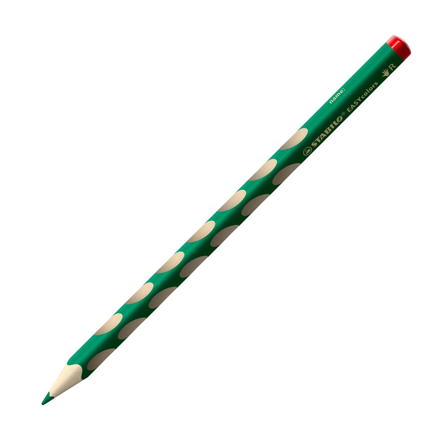 Ergonomic Colouring Pencil - STABILO EASYcolors - Right-Handed - Pack of 12 - Special Colours with Sharpener | The Dyslexia Shop