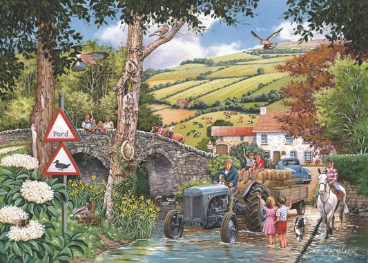 Fergie At The Ford 1000 Piece Puzzle | The Dyslexia Shop