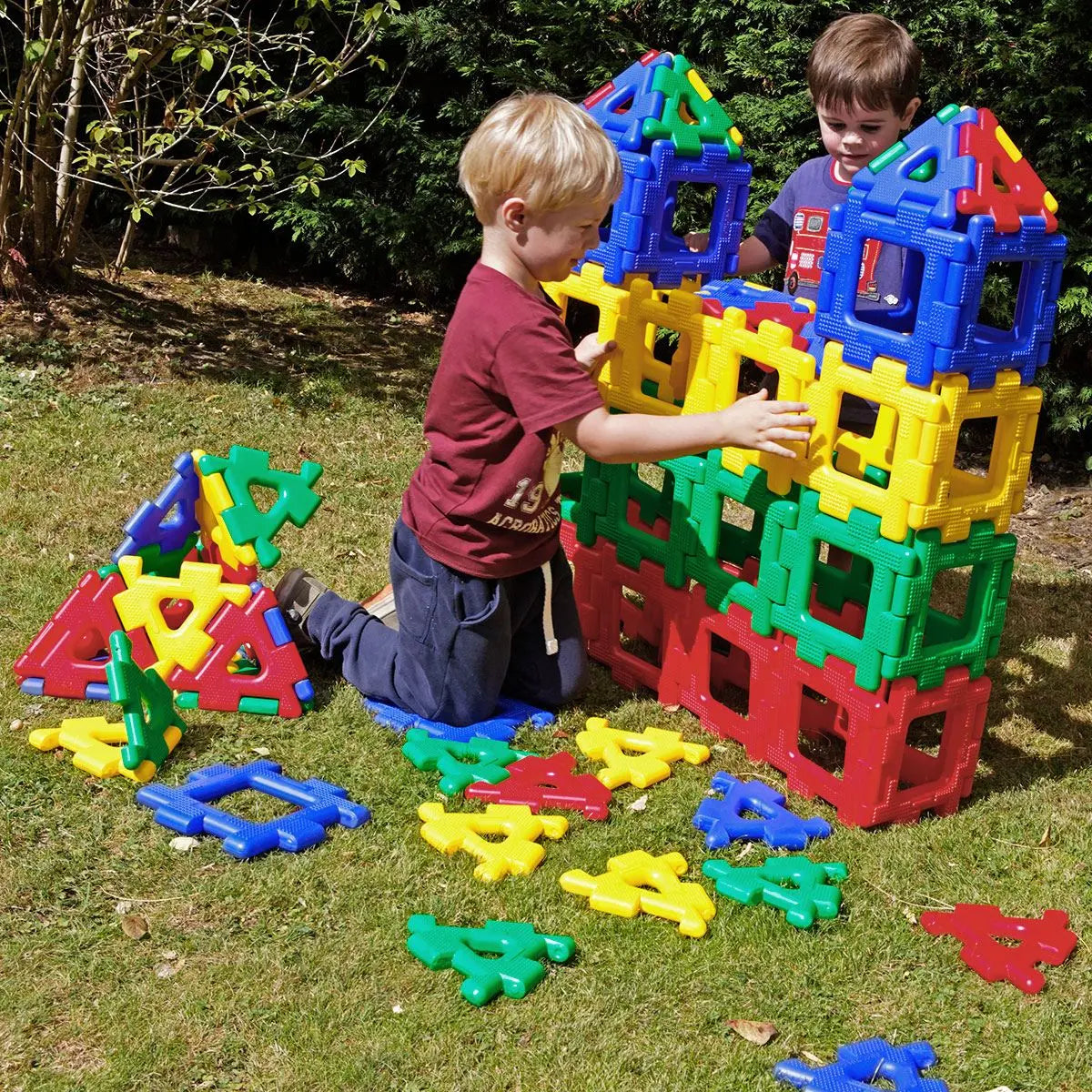 Giant Polydron Class Set – 80-Piece Educational Construction Kit for ...