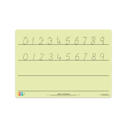 Green Tinted Number Formation Mat | The Dyslexia Shop