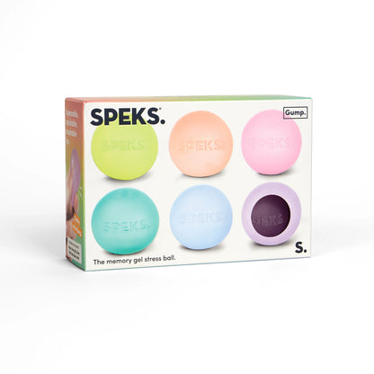 Speks. Mini Gump Multi Colour 6 Pack - The Memory Gel Stress Ball