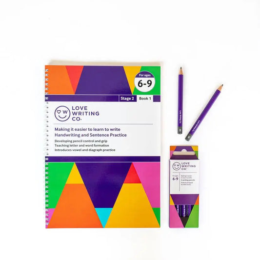 Handwriting Practice Workbook & Tripod Grip Pencil Writing System 3 - Age 6-9 | The Dyslexia Shop