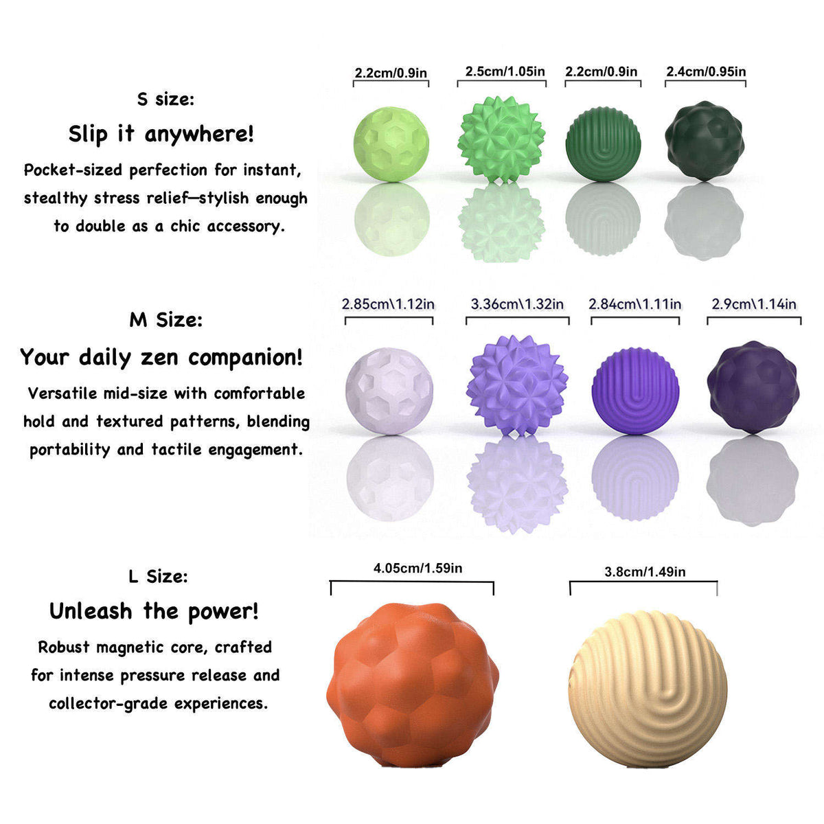 Magnetic Fidget Balls - Quiet Desk Fidget Toy for Teens and Adults