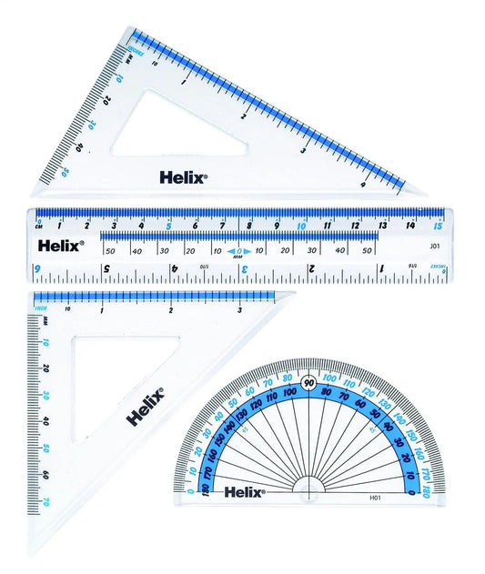 Helix 15cm Four-Piece Geometry Set | The Dyslexia Shop