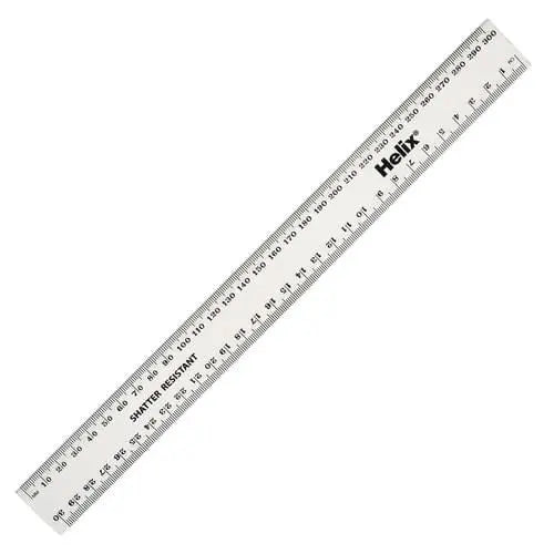 Helix 30CM300MM Clear Ruler | The Dyslexia Shop