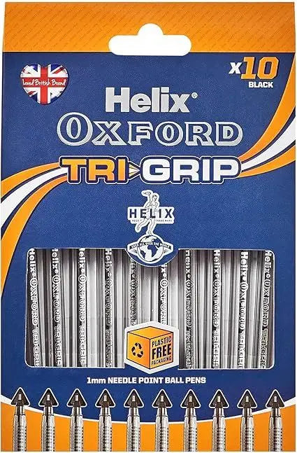 Helix Oxford Tri-Grip Handwriting Pens – Pack of 10 | Smooth Ink & Ergonomic Grip for Confident Writing | The Dyslexia Shop