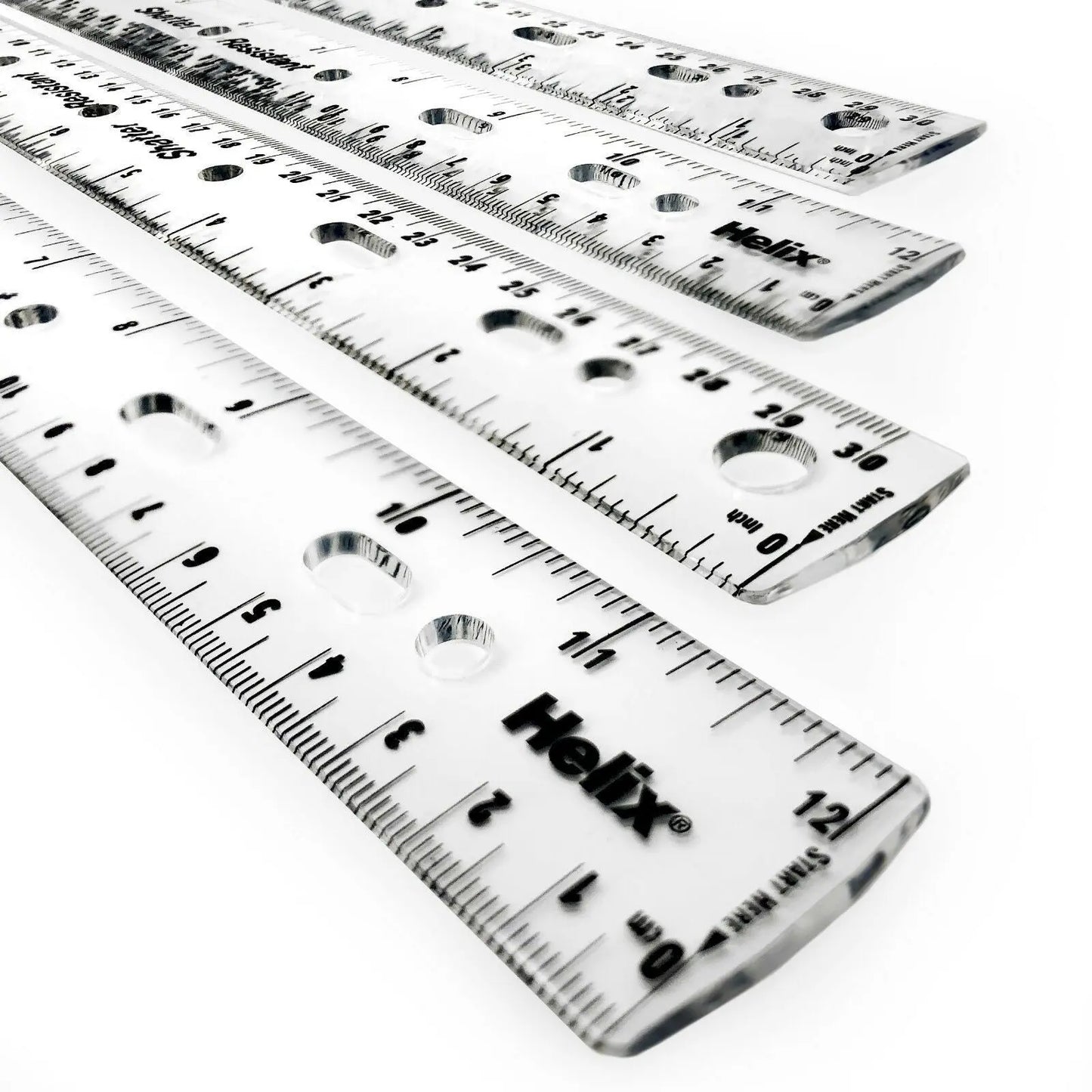 Helix Ring Binder Ruler - Clear | The Dyslexia Shop