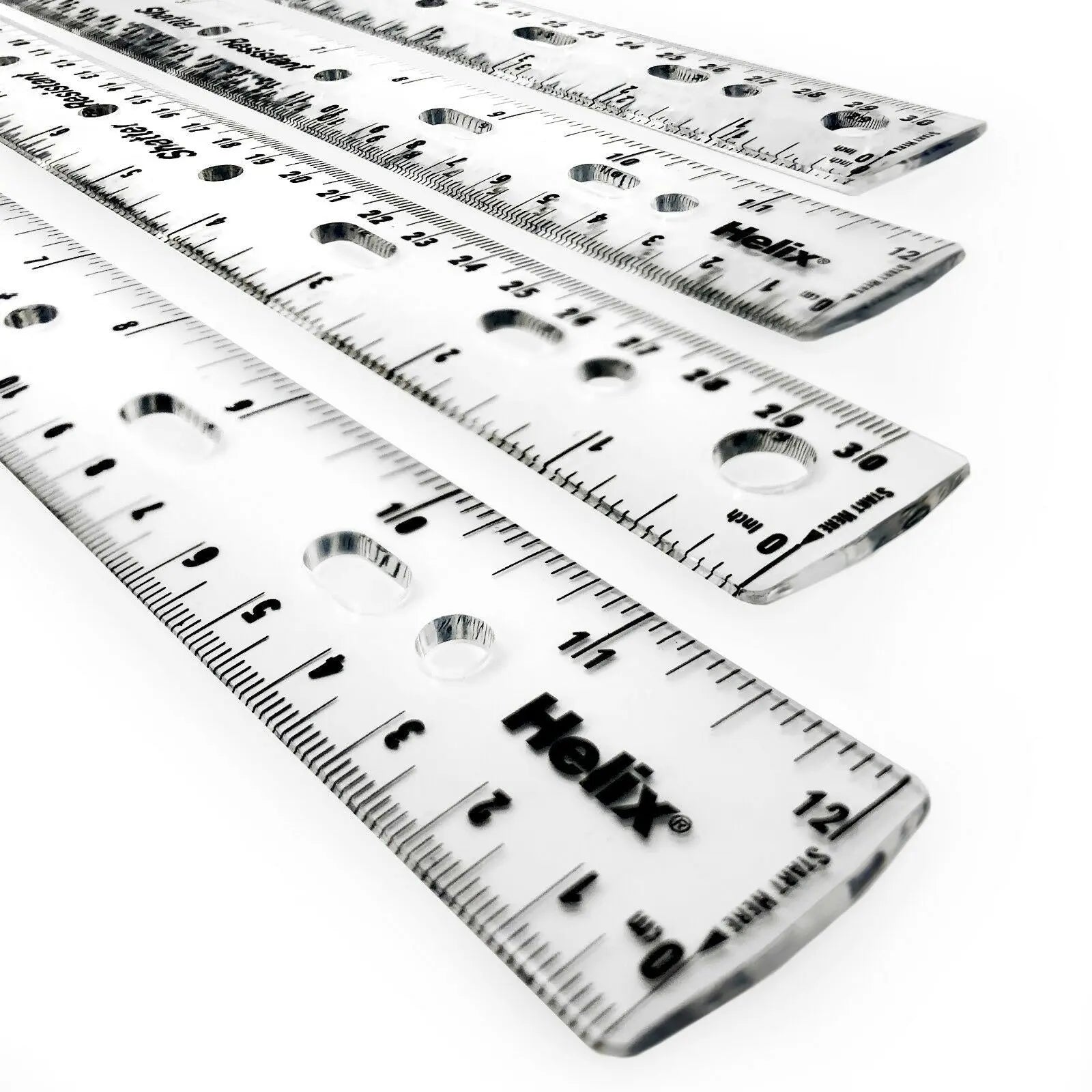 Helix Ring Binder Ruler - Clear | The Dyslexia Shop