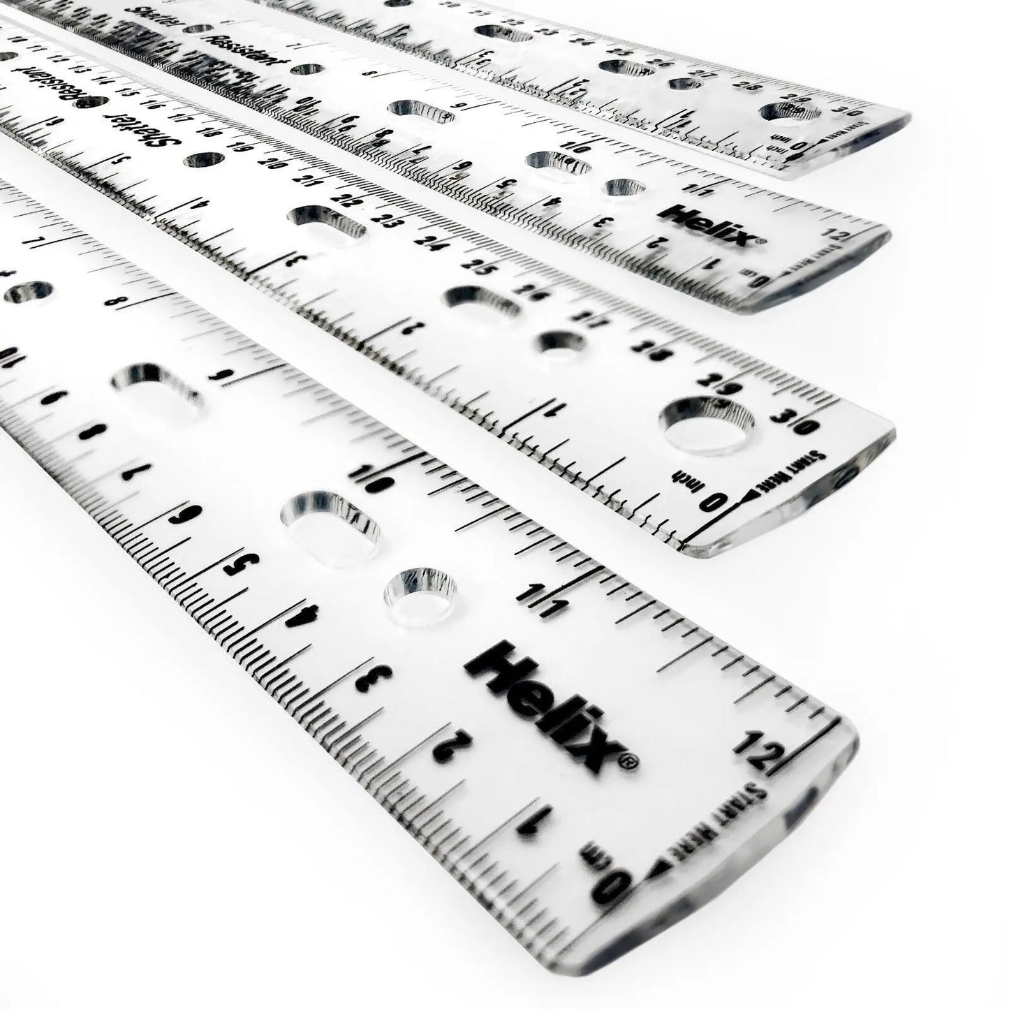 Helix Ring Binder Ruler - Clear | The Dyslexia Shop