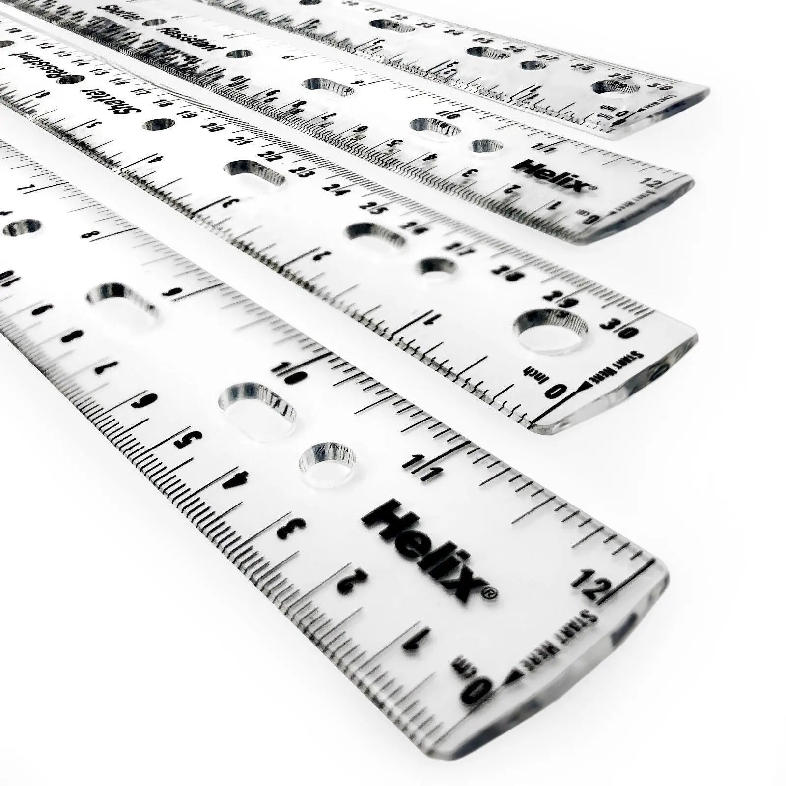 Helix Ring Binder Ruler - Clear | The Dyslexia Shop
