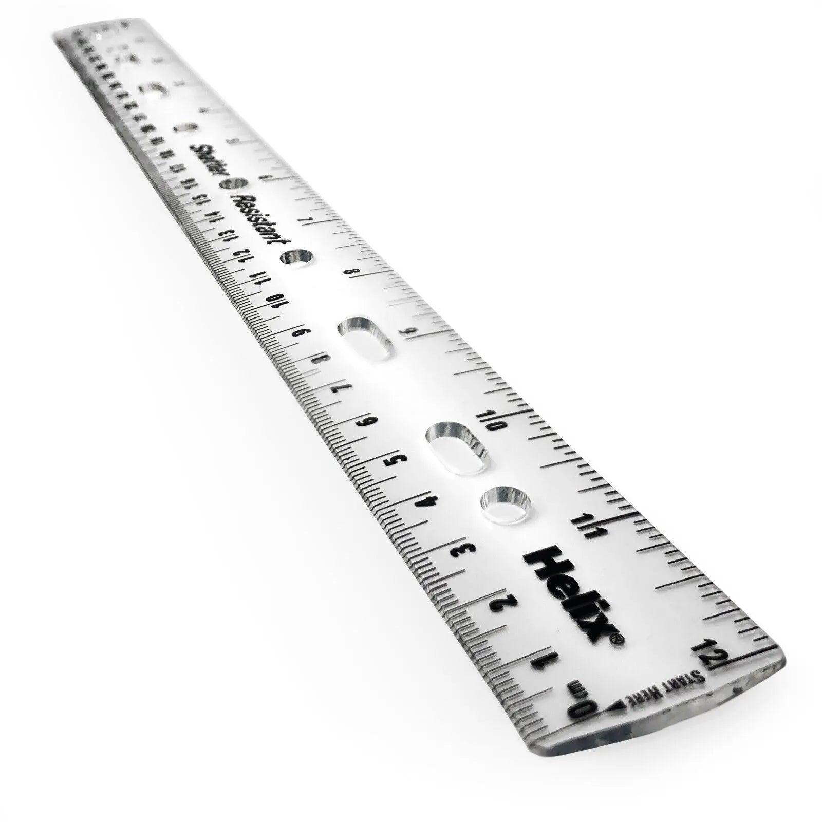 Helix Ring Binder Ruler - Clear - The Dyslexia Shop