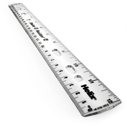 Helix Ring Binder Ruler - Clear | The Dyslexia Shop