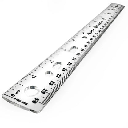 Helix Ring Binder Ruler - Clear | The Dyslexia Shop