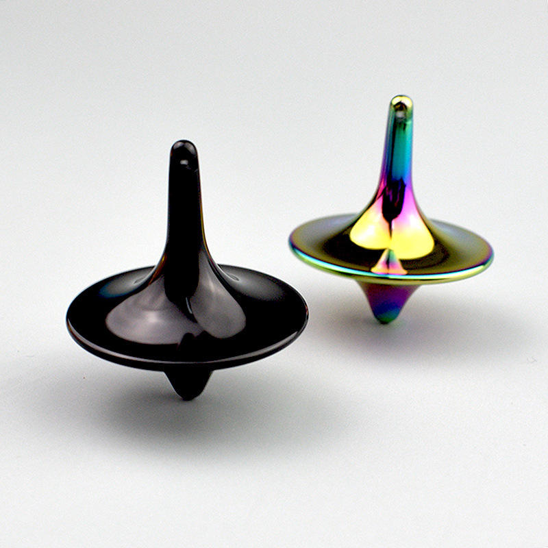 Precision Metal Spinning Top - Desk Fidget Toy for ADHD, Anxiety and Sensory Focus