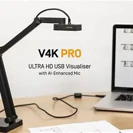 IPEVO V4K Pro Ultra HD USB Visualiser with AI-Enhanced Microphone | The Dyslexia Shop