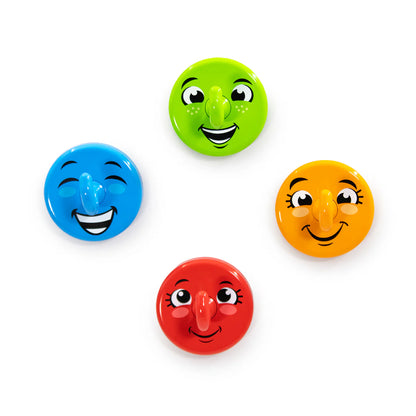 Happy Hooks – Super-Strong Magnetic Hooks for Classroom & Home (Set of 4)