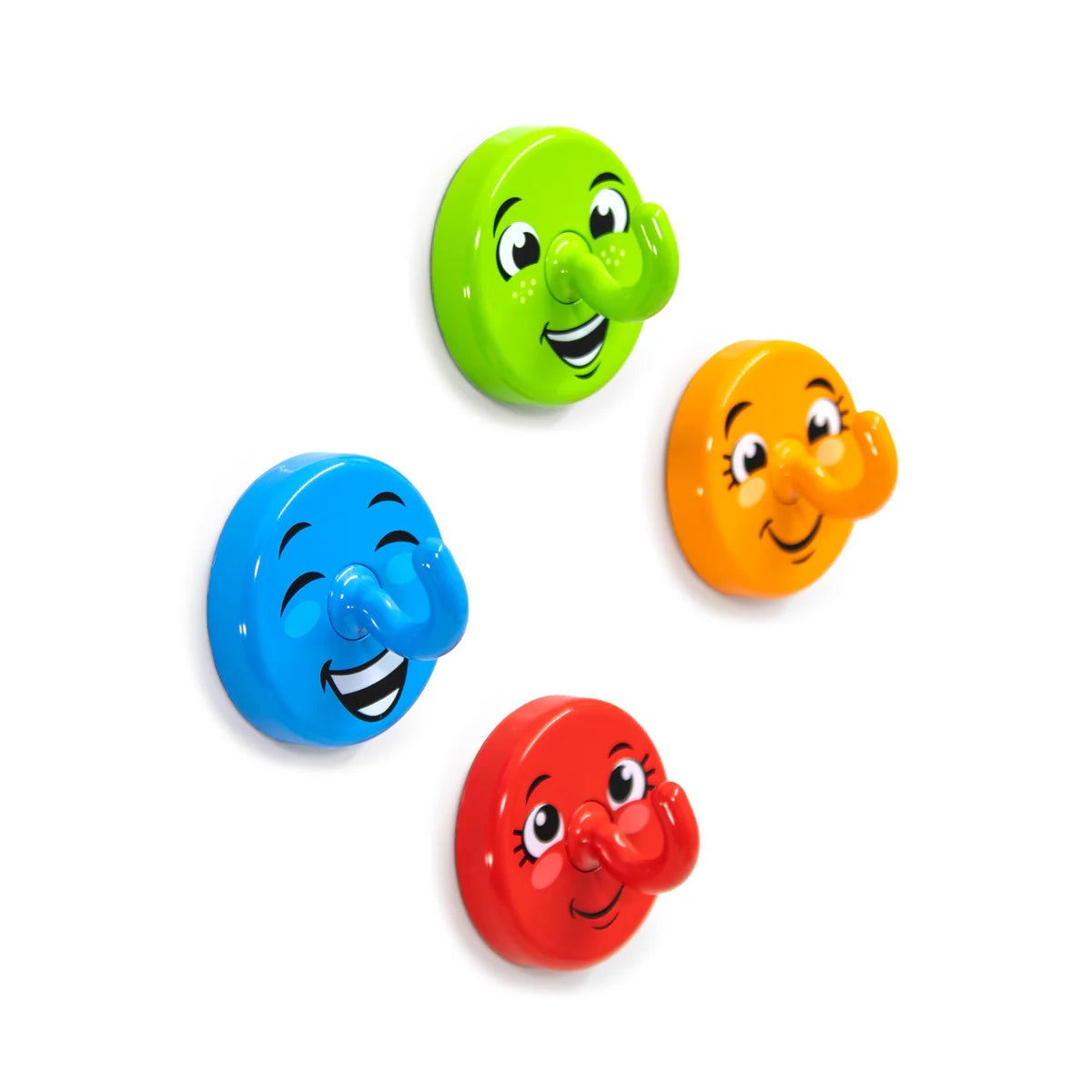 Happy Hooks – Super-Strong Magnetic Hooks for Classroom & Home (Set of 4)