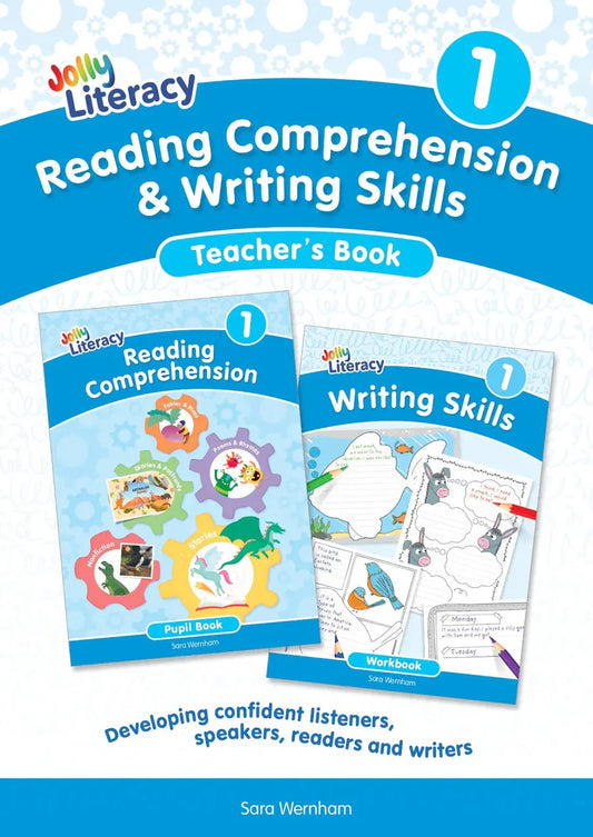 Jolly Literacy: Reading Comprehension & Writing Skills, Teacher's Book 1 (Precursive Letters) | The Dyslexia Shop