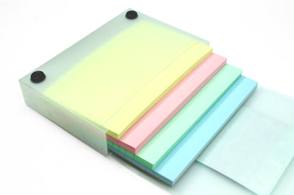 Silvine  Luxpad Notecards & Carry Case – 100 Assorted‑Colour Prompt Cards (6″×4″)