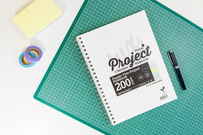 Silvine A4+ Tinted Paper Project Book – 200 Pages – 5 Tinted Sections