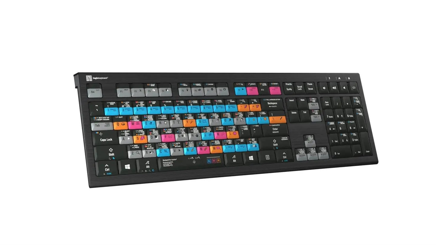 Logickeyboard Adobe Grap. Des. Ps+Id+Ai TITAN MAC UK Keyboard | The Dyslexia Shop