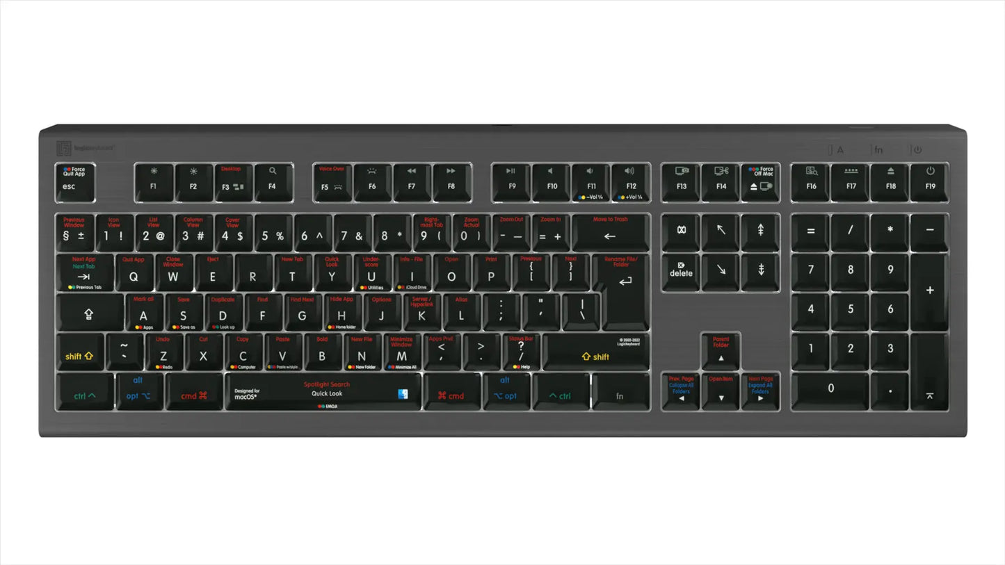 Logickeyboard Adobe Graphic Designer ASTRA2 PC UK Keyboard | The Dyslexia Shop