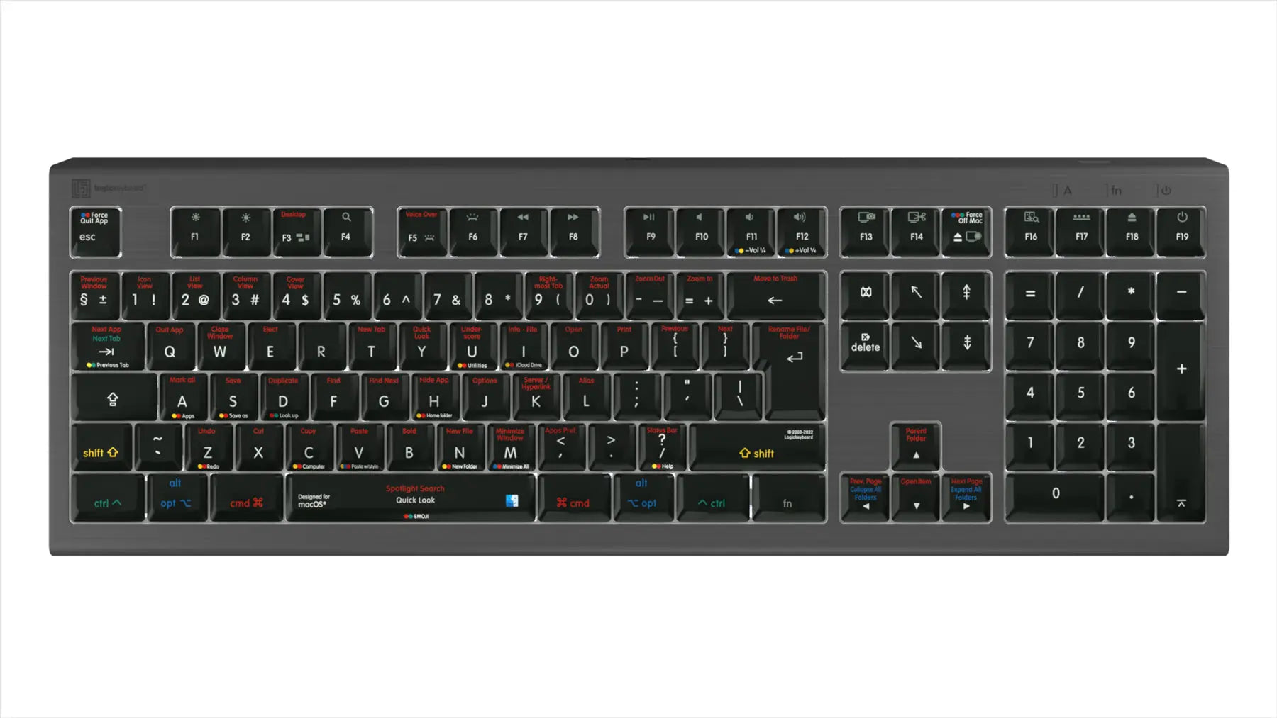 Logickeyboard Adobe Graphic Designer ASTRA2 PC UK Keyboard | The Dyslexia Shop