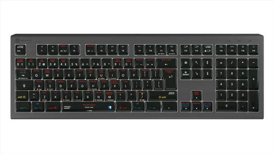 Logickeyboard Adobe Graphic Designer ASTRA2 PC UK Keyboard | The Dyslexia Shop
