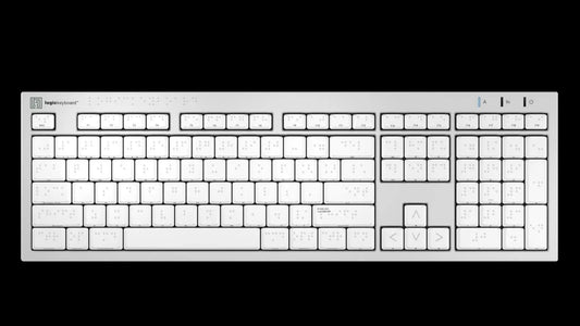 Logickeyboard Braille ALBA Slimline Keyboard for Mac | The Dyslexia Shop