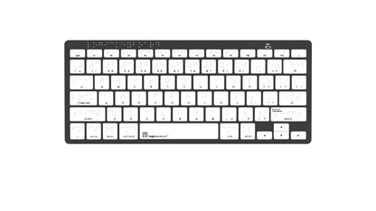 Logickeyboard Braille Mini Bluetooth Keyboard for Mac | The Dyslexia Shop