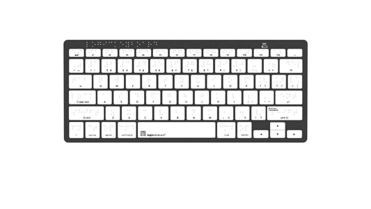 Logickeyboard Braille Mini Bluetooth Keyboard for Mac | The Dyslexia Shop