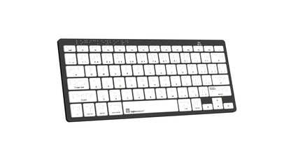 Logickeyboard Braille Mini Bluetooth Keyboard for Mac | The Dyslexia Shop