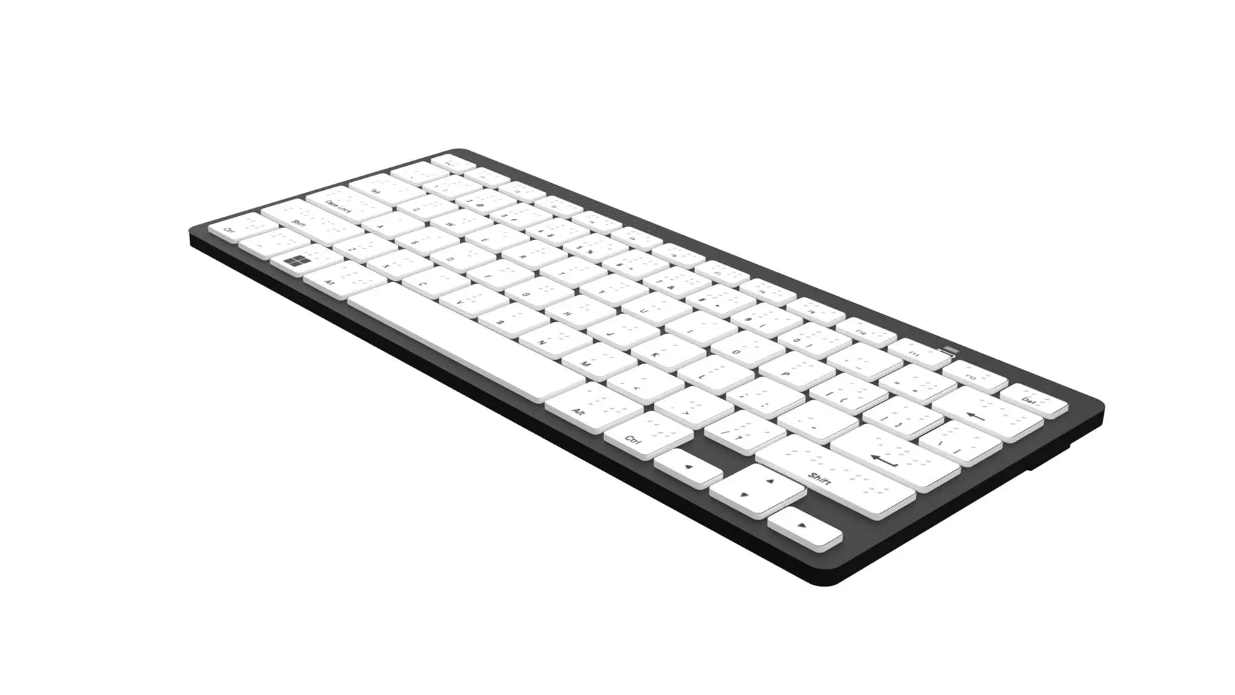 Logickeyboard Braille Mini Bluetooth Keyboard for Windows PC | The Dyslexia Shop