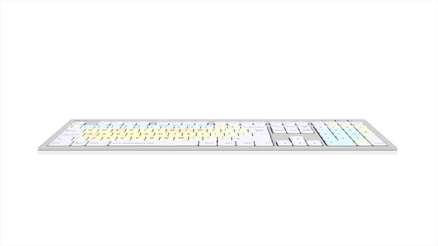 Logickeyboard Dyslexie Keyboard ALBA Mac UK | The Dyslexia Shop