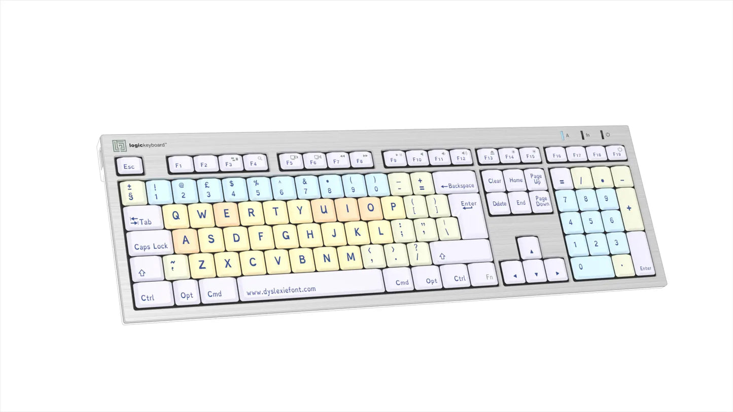 Logickeyboard Dyslexie Keyboard ALBA Mac UK | The Dyslexia Shop