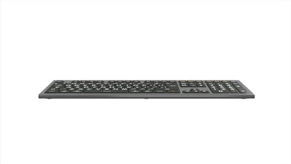 Logickeyboard XLPrint ASTRA2 MAC White on Black UK Keyboard | The Dyslexia Shop