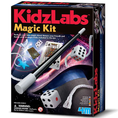 4M KidzLabs Magic Kit - 12 Magic Tricks Set Age 8+