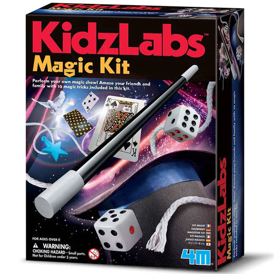 4M KidzLabs Magic Kit - 12 Magic Tricks Set Age 8+