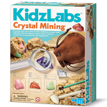 4M KidzLabs Crystal Mining Kit - Geology STEM Toy 5+