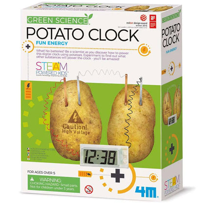 4M Green Science Potato Clock Kit - Electricity STEM Toy 5+