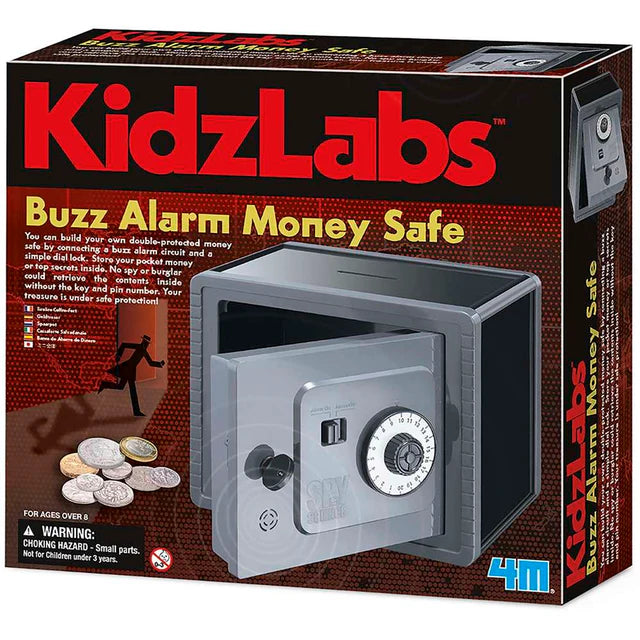 4M KidzLabs Buzz Alarm Money Safe - Build Your Own Safe 8+