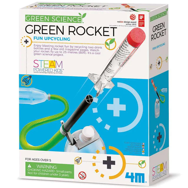 4M Green Science Green Rocket Kit - Physics STEM Toy 5+