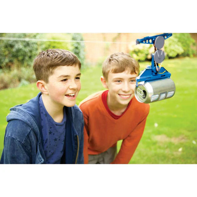 4M KidzRobotix Tin Can Cable Car - Mechanical STEM Toy 8+