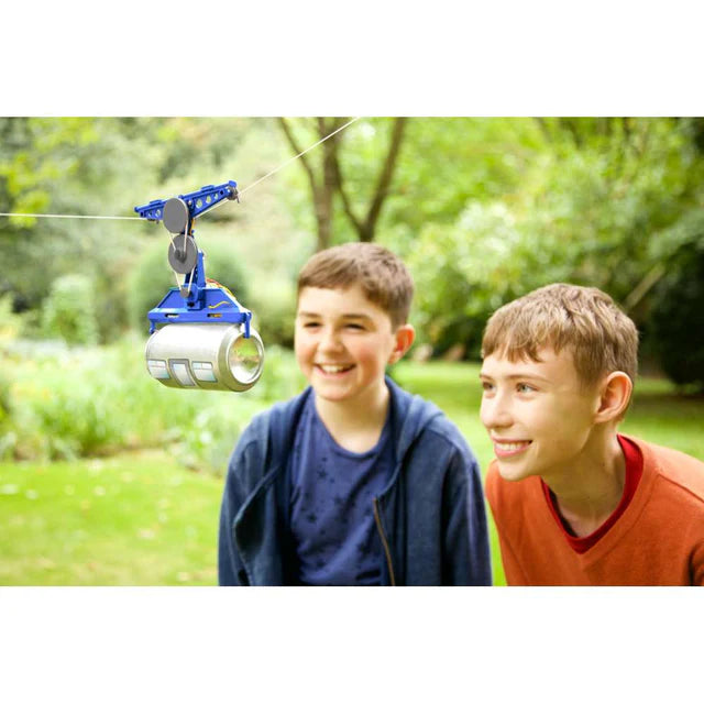 4M KidzRobotix Tin Can Cable Car - Mechanical STEM Toy 8+