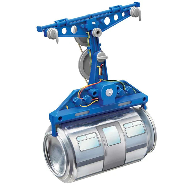 4M KidzRobotix Tin Can Cable Car - Mechanical STEM Toy 8+