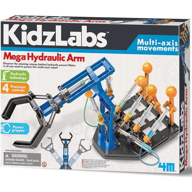 4M KidzLabs Mega Hydraulic Arm - Water-Powered Robotics Kit 8+